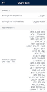 Crypto Interest Earning