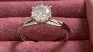 Moissainite diamond ring